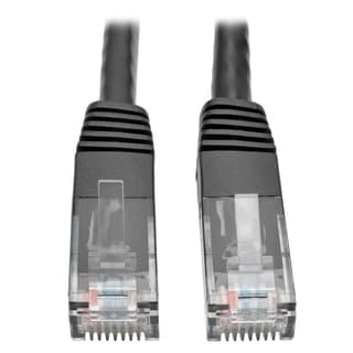 Cable Patch Cat5/cat6 24awg Gigabit Rj45 M/m Negro 3.05m