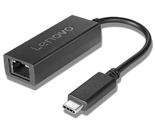 Adaptador Usb-c Ethernet Lenovo 4x90s91831 Color Negro. Año De Garantía