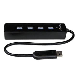 Adaptador Concentrador Hub  Usb 3.0 Super Speed 4 Puertos Salidas Portátil Para Laptop Computadora - Negro - Startech.com Mod. St4300pbu3